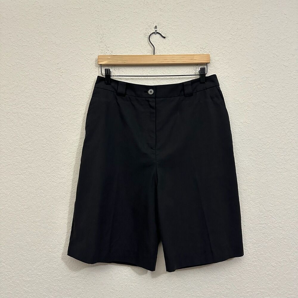 NWT Nique Lita Cotton Tencel Tailored Shorts in Black